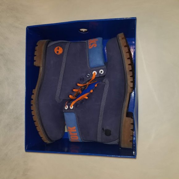Timberland Men\'s Navy and Orange Boots main image 7